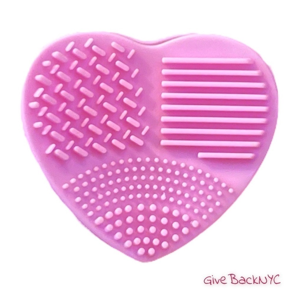 Makeup Brush Cleansing Pad Pink